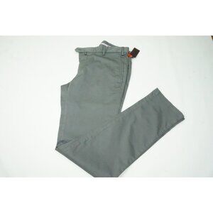 Isaia Comfort Project Solid Gray Mens Cotton Blend Pant 48R EU NEW